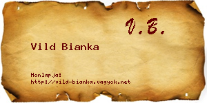 Vild Bianka névjegykártya